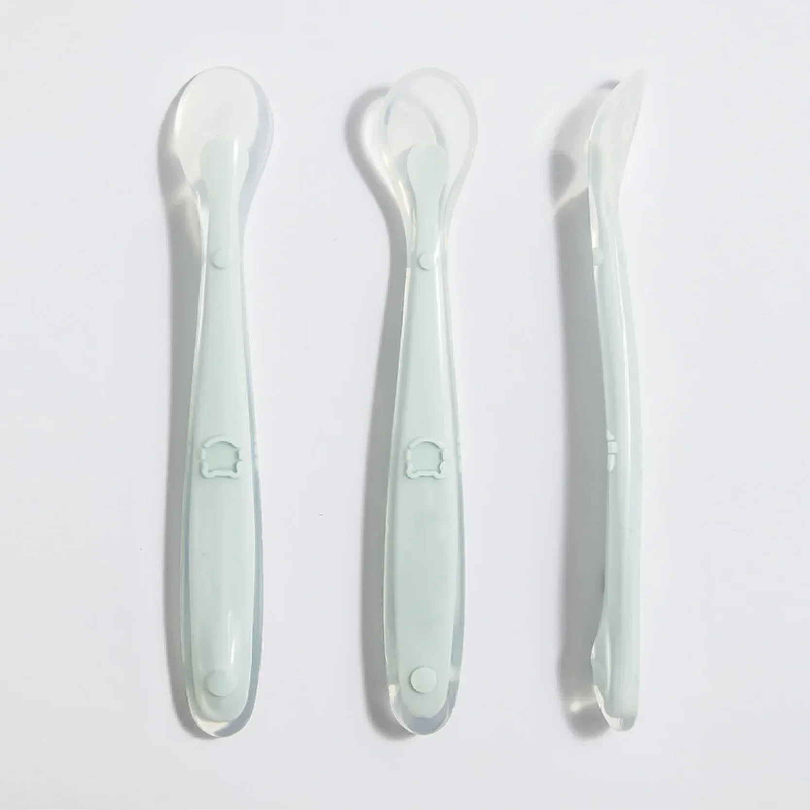 Soft Silicone Baby Spoon Toddl - Baby Food Quantity บทวิจารณ์และราคา