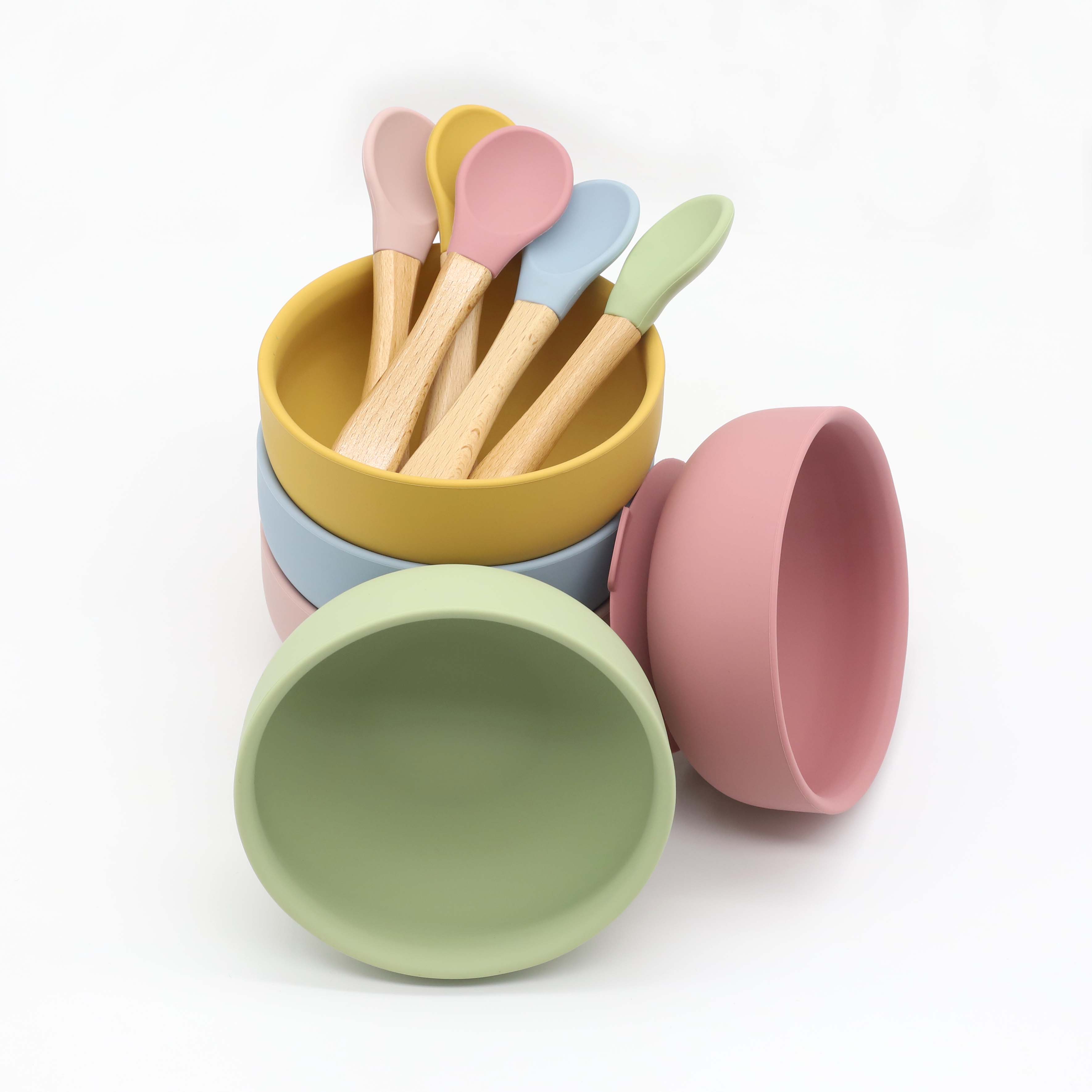 Silicone bowl with suction cup - Baby Food Dinner บทวิจารณ์และราคา