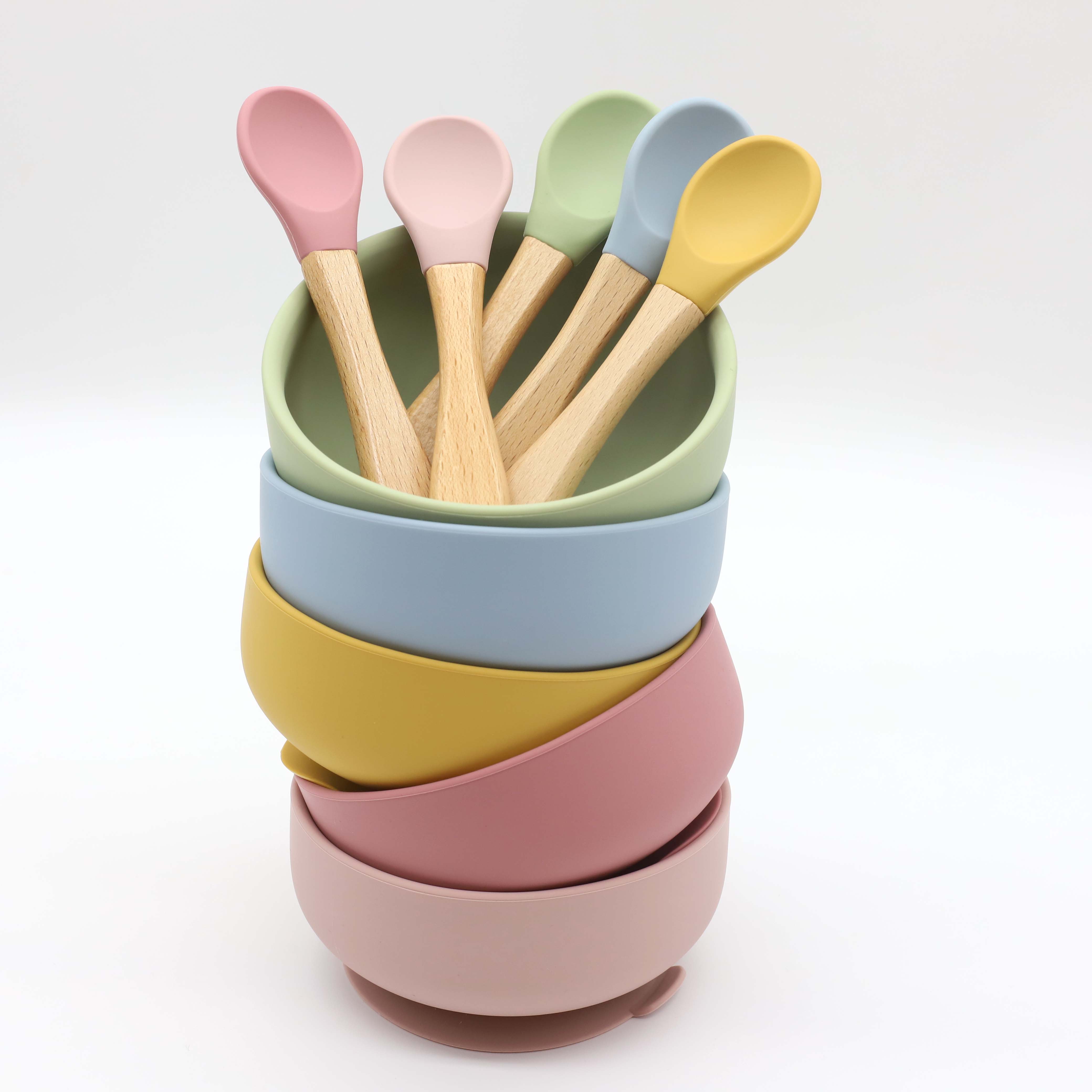 Silicone bowl with suction cup - Baby Food Dinner บทวิจารณ์และราคา