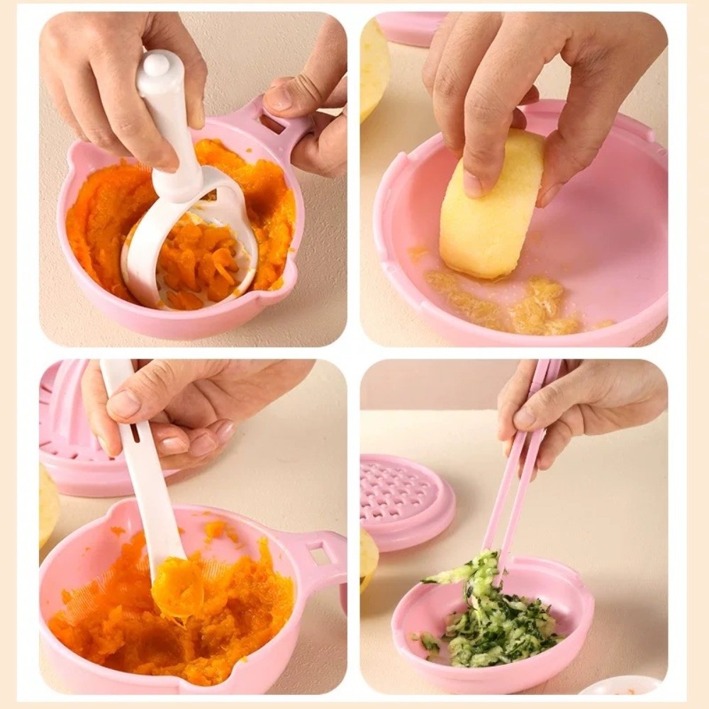 Solid color Baby Food Grinding - Baby Food Grater บทวิจารณ์และราคา