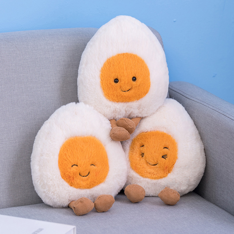 New Cartoon Egg Stuffed Toy Ex - Baby Xmas Food บทวิจารณ์และราคา