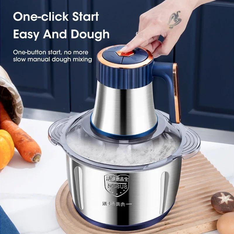 5L Electric Meat Grinders 304  - Baby Food With Meat บทวิจารณ์และราคา