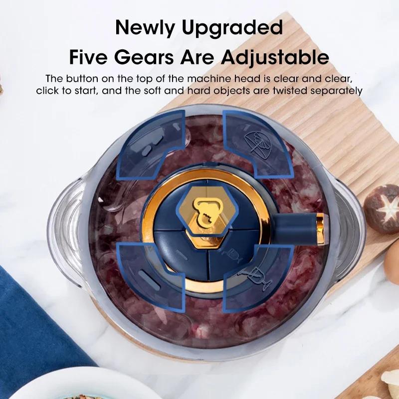 5L Electric Meat Grinders 304  - Baby Food With Meat บทวิจารณ์และราคา