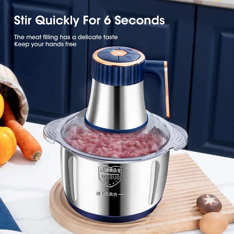 5L Electric Meat Grinders 304  - Baby Food With Meat บทวิจารณ์และราคา