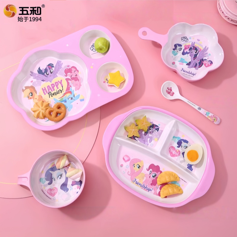 Cartoon Food Grade Dinner Plat - Baby Food Under 1 Year บทวิจารณ์และราคา