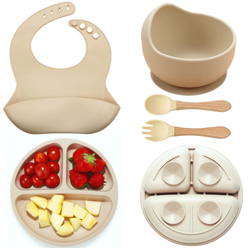 5Pcs Silicone Baby Feeding Set - Baby Food Grater บทวิจารณ์และราคา