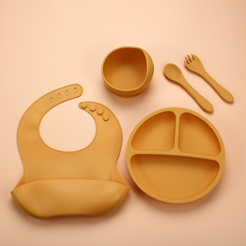 5Pcs Silicone Baby Feeding Set - Baby Food Grater บทวิจารณ์และราคา