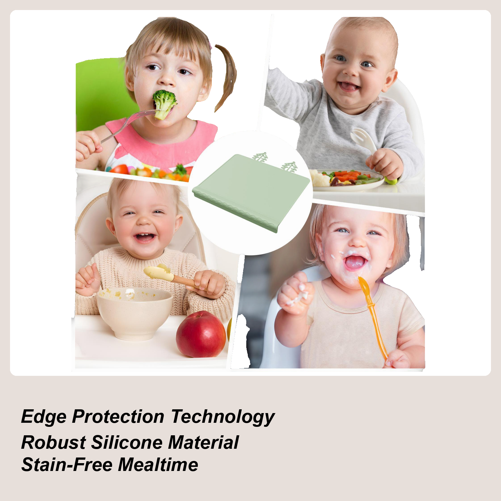 Baby Restaurant Placemat Washa - Baby Food Restaurant บทวิจารณ์และราคา