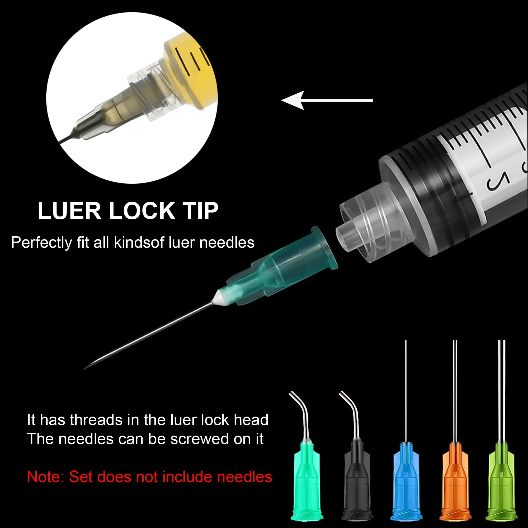 5-20Pcs 60ml Luer Lock Syringe - Baby Food Allergy Rash บทวิจารณ์และราคา
