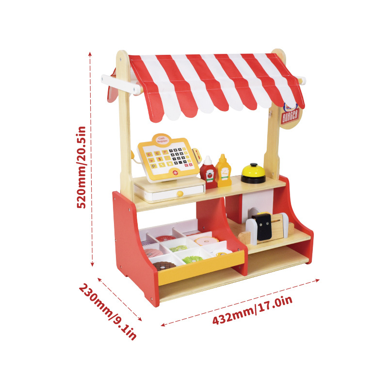 Children Toy Puzzle Wood Hambu - Baby Food Restaurant บทวิจารณ์และราคา