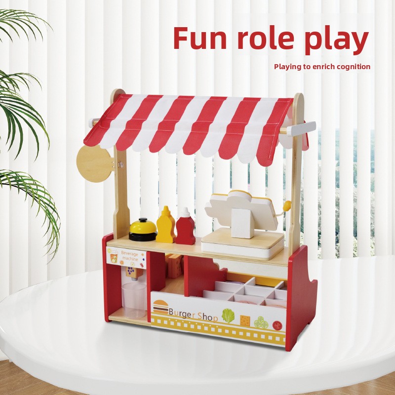 Children Toy Puzzle Wood Hambu - Baby Food Restaurant บทวิจารณ์และราคา
