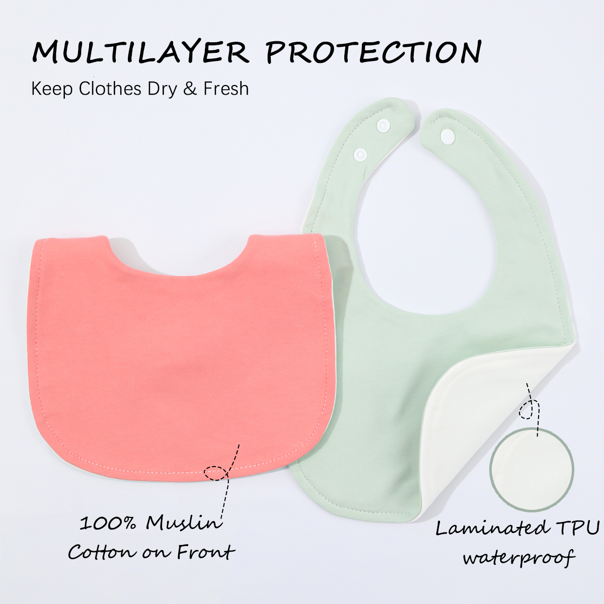 10-piece baby bib U-shaped sal - Baby Food Quantity บทวิจารณ์และราคา